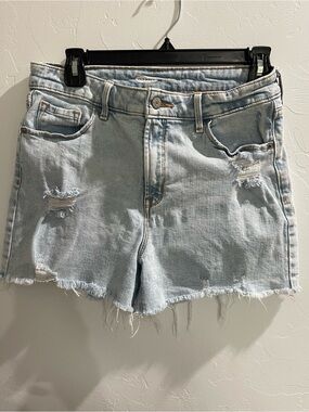 Old Navy Light Wash Distressed Denim Cutoff Shorts